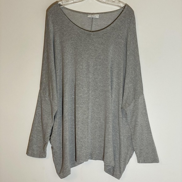 bryn Walker Tops - Bryn Walker Top Womens Large Gray Dolman Sleeve Scoop Neck Tunic USA Oversized